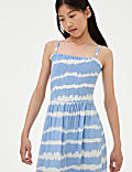 Pure Cotton Tie Dye Maxi Dress (6-16 Yrs)