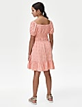 Pure Cotton Broderie Dress (6-16 Yrs)