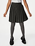 Girls' Easy Dressing Pull On School Skirt (2-16 Yrs)