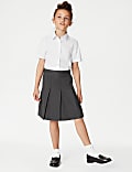 Girls' Plus Fit Permanent Pleats School Skirt (2-18 Yrs)