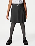 Girls' Permanent Pleats School Skirt (2-16 Yrs)