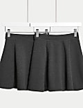 2pk Girls' Jersey Skater School Skirts (2-18 Yrs)