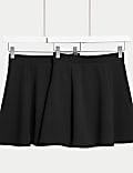 2pk Girls' Jersey Skater School Skirts (2-18 Yrs)