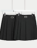 2pk Girls' Permanent Pleats School Skirts (2-18 Yrs)