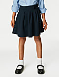 2 Pack Girls' Jersey Bow School Skirts (2-14 Yrs)