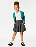 2pk Girls' Jersey Bow School Skirts (2-14 Yrs)