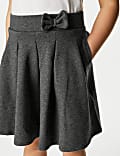 2pk Girls' Jersey Bow School Skirts (2-14 Yrs)