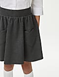 Girls' Cotton Rich Skater School Skirt (2-14 Yrs)