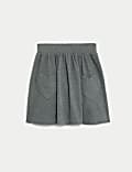 Girls' Cotton Rich Skater School Skirt (2-14 Yrs)