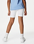 2pk Girls' Cotton Rich School Cycling Shorts (2-16 Yrs)