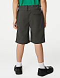 Girls' Button Front School Shorts (2-16 Yrs)
