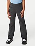 Girls' Regular Leg Jersey School Trousers (2-16 Yrs)