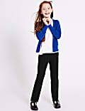 Girls' Regular Leg Jersey School Trousers (2-16 Yrs)