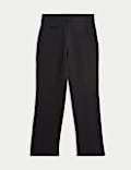 Girls' Regular Leg Jersey School Trousers (2-16 Yrs)