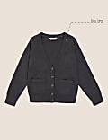 Girls' Cotton Rich School Cardigan (3-16 Yrs)