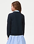 Girls' Pure Cotton School Cardigan (2-18 Yrs)
