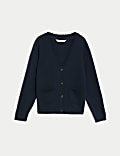 Girls' Pure Cotton School Cardigan (2-18 Yrs)