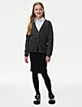 Girls' Pure Cotton School Cardigan (2-18 Yrs)