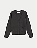 Girls' Pure Cotton School Cardigan (2-18 Yrs)