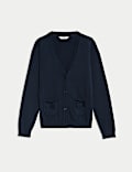 Pure Cotton Bow Pocket Cardigan (3-18 Yrs)