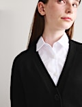 Pure Cotton V-Neck StayNew&trade; School Cardigan