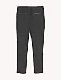 Girls' Super Skinny Leg Zip School Trousers (2-18 Yrs)