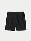 Girls' Turn Up School Shorts (2-16 Yrs)