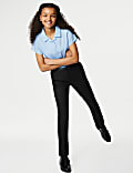 Girls' Super Skinny Belted School Trousers (2-18 Yrs)