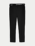 Girls' Super Skinny Belted School Trousers (2-18 Yrs)