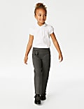 Girls' Jersey Bow School Trousers (2-14 Yrs)
