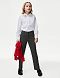 Girls' Regular Leg Stretch Trousers (2-18 Yrs)