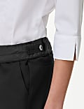 Girls' Skinny Leg Belted School Trousers (2-18 Yrs)