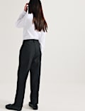 2 Pack Girls Regular Leg Trousers (2-18 Yrs)