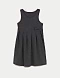 Girls' Jersey Bow School Pinafore (2-12 Yrs)