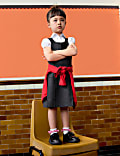2pk Girls’ Pleated School Pinafores  (2-12 Yrs)