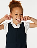 Girls' Pleated School Pinafore  (2-12 Yrs)