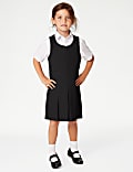 Girls' Pleated School Pinafore  (2-12 Yrs)