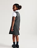 2 Pack Pleated Pinafore School Dresses (2-12 Yrs)
