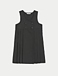 Zweireihiges Schulschürzenkleid für Mädchen (2–12 Jahre)