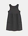 Girls Jersey Heart Pocket School Pinafore (2-12 Yrs)