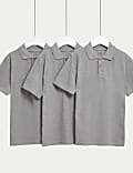 Lot de 3&nbsp;polos unisexes 100&nbsp;% coton, parfaits pour l’école (du 2 au 16&nbsp;ans)