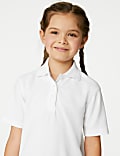 2pk Girls' Stain Resist School Polo Shirts (2-16 Yrs)