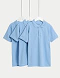 3pk Unisex Stain Resist Slim Fit School Polo Shirts (2-18 Yrs)