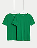Unisex σχολικά T-Shirt από 100% βαμβάκι σε σετ των 2 (2-16 ετών)