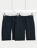 2pk Unisex School Sweat Shorts (2-16 Yrs)
