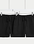 2er-Pack Unisex-Shorts aus reiner Baumwolle für die Schule (2–16 Jahre)