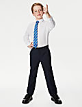 Lot de 2 pantalons garçons coupe standard, parfaits pour l’école (du 2 au 18 ans)