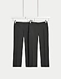 2pk Boys' Regular Leg School Trousers (2-18 Yrs)