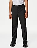 2pk Boys' Slim Leg Plus Waist School Trousers (2-18 Yrs)