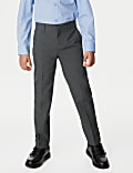 2pk Boys' Slim Leg School Trousers (2-18 Yrs)